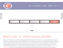 Tablet Screenshot of beachclubstsimons.com